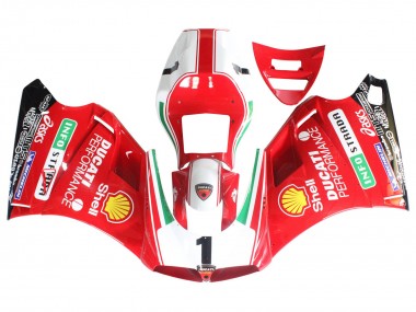 Cheap 1993-2005 Ducati 748/916/996/998 Motorcycle Fairings - White Red Yellow Green Glossy Black Performance