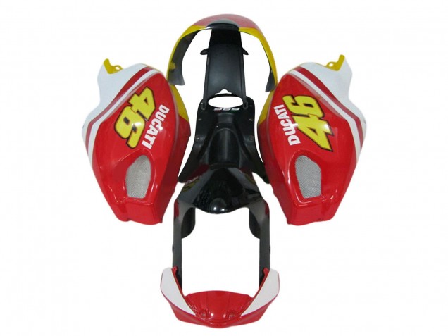 2008-2012 Ducati Monster 696 796 1100 1100S Motorcycle Fairings - White Red Glossy Black Yellow 46