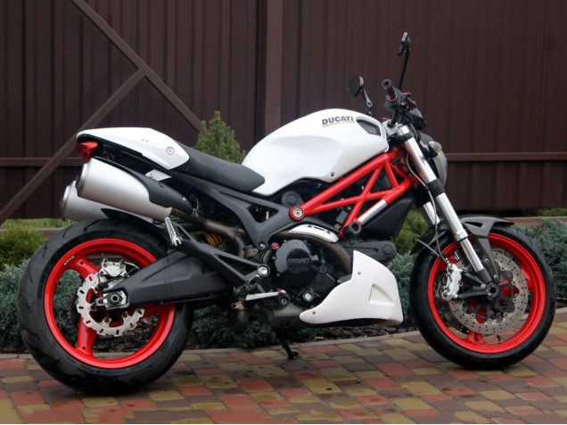2008-2012 Ducati Monster 696 796 1100 1100S Motorcycle Fairings - White
