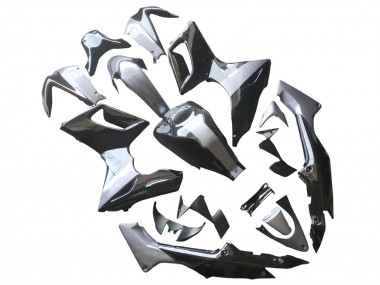 Cheap 2002-2006 Honda CBR125R Motorcycle Fairings - Silver Glossy Black