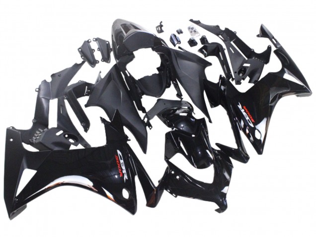 2013-2015 Honda CBR500R Motorcycle Fairings - Glossy Black Matte Black