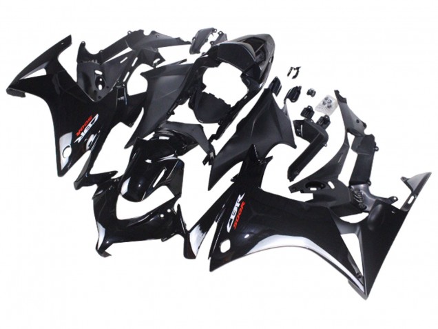 2013-2015 Honda CBR500R Motorcycle Fairings - Glossy Black Matte Black