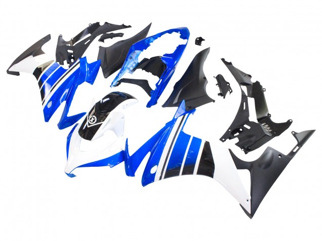 2013-2015 Honda CBR500R Motorcycle Fairings - Blue White Matte Black