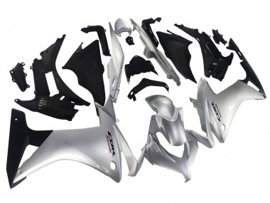 Cheap 2013-2015 Honda CBR500R Motorcycle Fairing - Silver Glossy Black