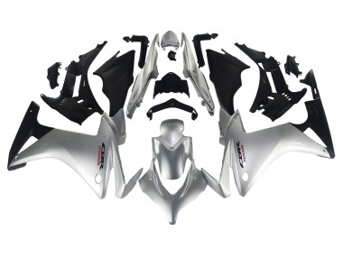 Cheap 2013-2015 Honda CBR500R Motorcycle Fairing - Silver Glossy Black
