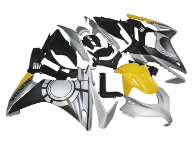 Cheap 2013-2015 Honda CBR500R Motorcycle Fairings - Silver Yellow Matte Black