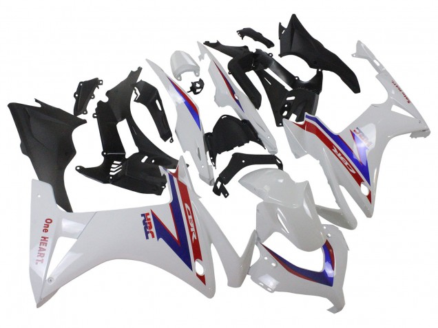 2013-2015 Honda CBR500R Motorcycle Fairings - White Red Blue HRC