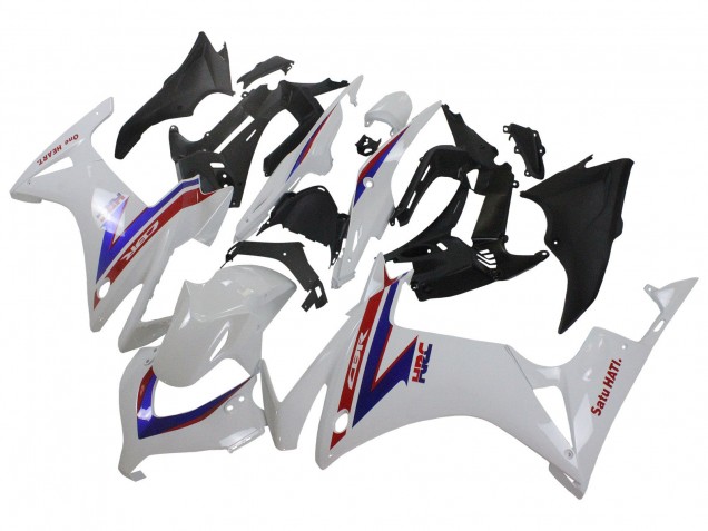 2013-2015 Honda CBR500R Motorcycle Fairings - White Red Blue HRC
