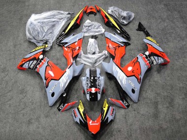 Cheap 2013-2015 Honda CBR500R Motorcycle Fairings - Glossy Nardo Grey Yellow Glossy Black Repsol HRC Red Bull