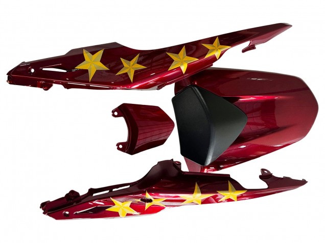 2013-2015 Honda CBR500R Motorcycle Fairings - Red Blue Yellow Star