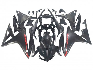 Cheap 2016-2018 Honda CBR500R Motorcycle Fairings - Black Carbon Fiber Red