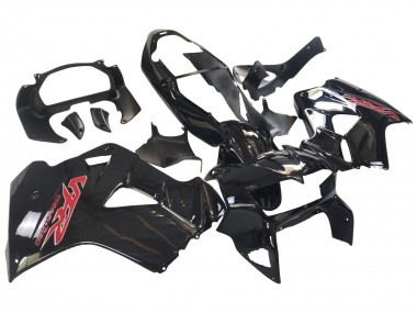Cheap 1998-2001 Honda VFR 800 Motorcycle Fairings - Glossy Black Red Decal