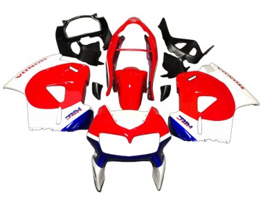 Cheap 1998-2001 Honda VFR 800 Motorcycle Fairings - White Red Blue