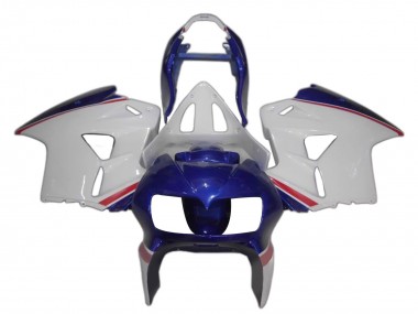 Cheap 1998-2001 Honda VFR 800 Motorcycle Fairings - White Blue Red