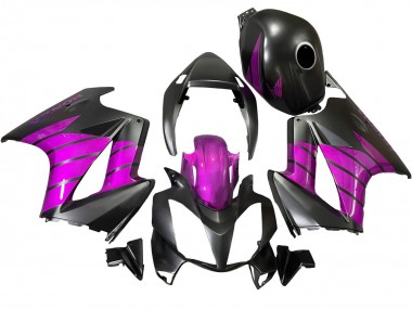 Cheap 2002-2013 Honda VFR 800 Motorcycle Fairings - Purple Matte Black