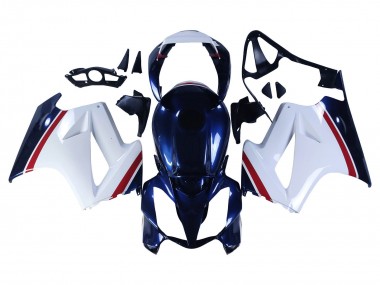 Cheap 2002-2013 Honda VFR 800 Motorcycle Fairings - White Red Dark Blue