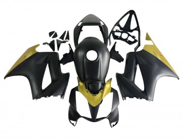 Cheap 2002-2013 Honda VFR 800 Motorcycle Fairings - Yellow Matte Black
