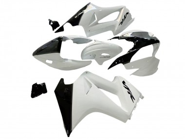 Cheap 2002-2013 Honda VFR 800 Motorcycle Fairings - Pearl White Glossy Black Decal