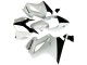 2002-2013 Honda VFR 800 Motorcycle Fairings - Pearl White Glossy Black Decal