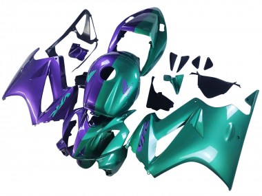 Cheap 2002-2013 Honda VFR 800 Motorcycle Fairings - Purple Green