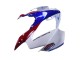 2002-2013 Honda VFR 800 Motorcycle Fairings - White Red Blue Motul