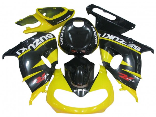 1998-2003 Suzuki TL1000R Motorcycle Fairings - Glossy Black Yellow