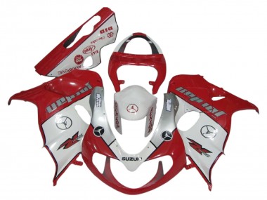 Cheap 1998-2003 Suzuki TL1000R Motorcycle Fairings - Red White Silver Jordan Motul Dunlop