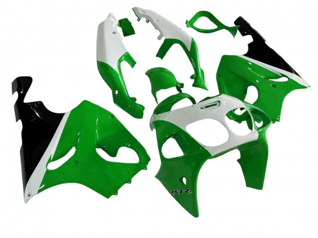 1996-2003 Kawasaki ZX7R Motorcycle Fairings - White Green Black