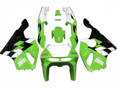 Cheap 1996-2003 Kawasaki ZX7R Motorcycle Fairings - White Green Glossy Black