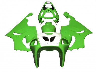Cheap 1996-2003 Kawasaki ZX7R Motorcycle Fairings - Green White