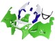 1996-2003 Kawasaki ZX7R Motorcycle Fairings - White Green Blue