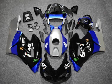 Cheap 2004-2005 Honda CBR1000RR Motorcycle Fairings - Silver Blue Glossy Black Green Monster Sky