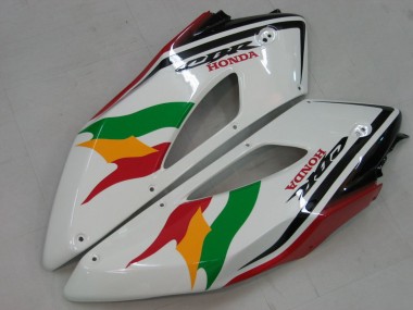 Cheap 2004-2005 Honda CBR1000RR Motorcycle Fairings - White Blue Red Glossy Black Star EuroBet Lee