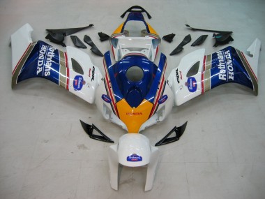 Cheap 2004-2005 Honda CBR1000RR Motorcycle Fairings - White Blue Gold Rothmans