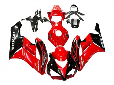 Cheap 2004-2005 Honda CBR1000RR Motorcycle Fairings - Red Glossy Black Racing