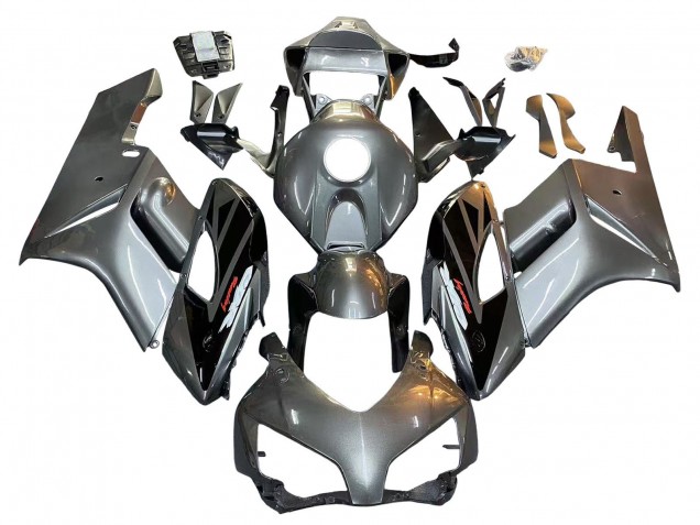 2004-2005 Honda CBR1000RR Motorcycle Fairing - Silver Glossy Black