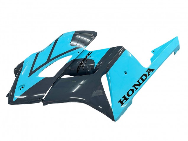 2004-2005 Honda CBR1000RR Motorcycle Fairings - Light Blue Glossy Black