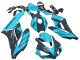 2004-2005 Honda CBR1000RR Motorcycle Fairings - Light Blue Glossy Black