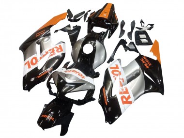 Cheap 2004-2005 Honda CBR1000RR Motorcycle Fairings - Orange Silver Glossy Black Repsol