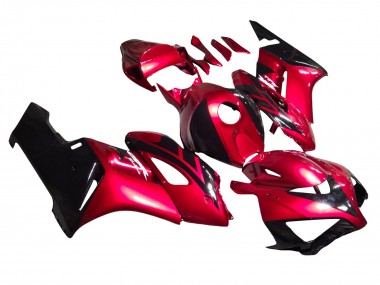 Cheap 2004-2005 Honda CBR1000RR Motorcycle Fairings - Red Glossy Black Stripe