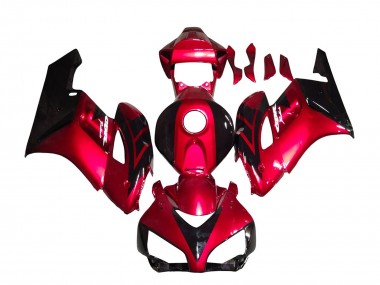 Cheap 2004-2005 Honda CBR1000RR Motorcycle Fairings - Red Glossy Black Stripe