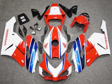 Cheap 2004-2005 Honda CBR1000RR Motorcycle Fairing - White Red Blue HRC