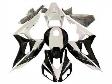 Cheap 2006-2007 Honda CBR1000RR Motorcycle Fairings - Pearl White Glossy Black
