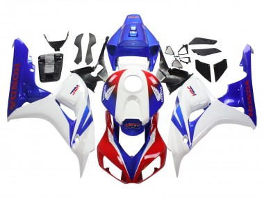 Cheap 2006-2007 Honda CBR1000RR Motorcycle Fairing - White Red Blue HRC