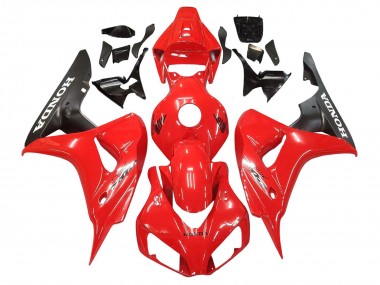 Cheap 2006-2007 Honda CBR1000RR Motorcycle Fairings - Red Matte Black