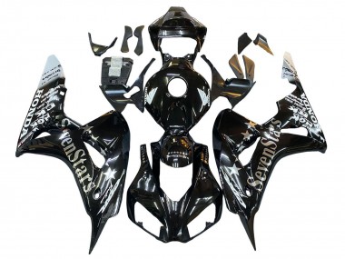 Cheap 2006-2007 Honda CBR1000RR Motorcycle Fairings - Glossy Black Gold SevenStars