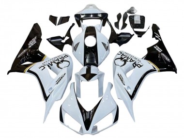 Cheap 2006-2007 Honda CBR1000RR Motorcycle Fairings - White Glossy Black Pramac