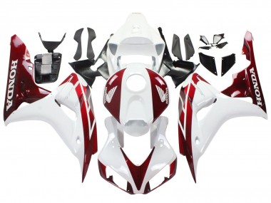 Cheap 2006-2007 Honda CBR1000RR Motorcycle Fairings - White Red