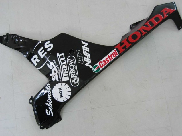 2006-2007 Honda CBR1000RR Motorcycle Fairings - White Green Glossy Black Hannspree 52
