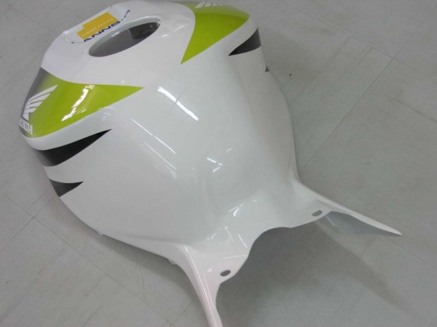 2006-2007 Honda CBR1000RR Motorcycle Fairings - White Green Glossy Black Hannspree 52